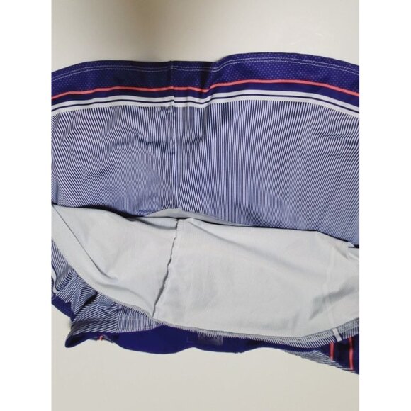 Lucky In Love Striped Tennis Golf Skort Kinetic Energy Flip Size Medium - Picture 6 of 11